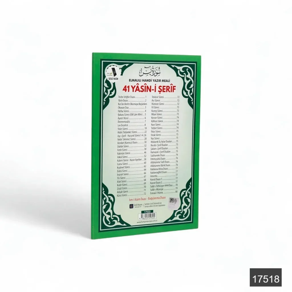 Orta Boy 80 Sayfa 3 Özellikli Eko Yasin