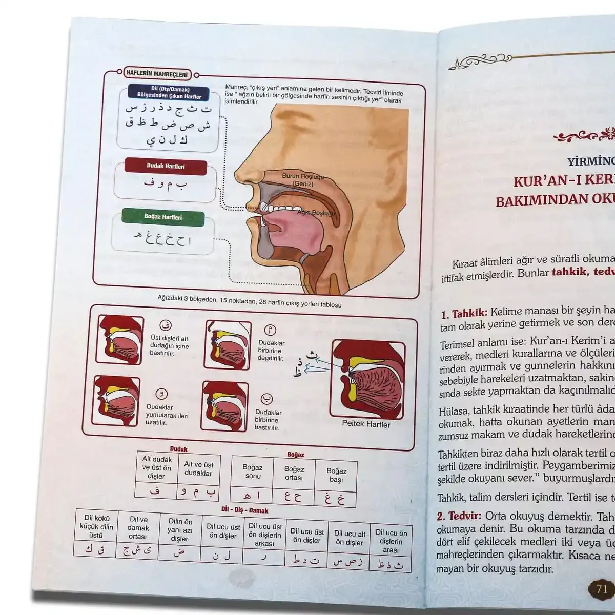 Orta Boy Tecvid İlmi Kitabı – Vesalet Demir